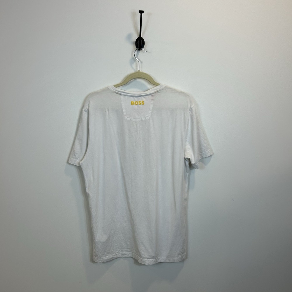 Hugo Boss Men's Size Large T Shirt White 150th Open Short Sleeve Shirt Top - Picture 9 of 11